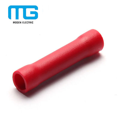 China Red PVC Insulated Wire Butt Connectors / Electrical Crimp Connectors proveedor